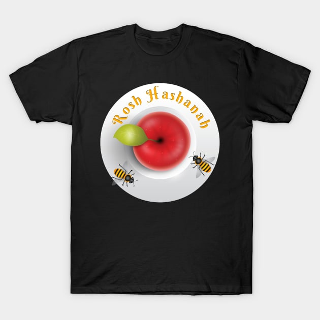 Rosh Hashanah Jewish Holiday Happy Holiday T-Shirt by grendelfly73